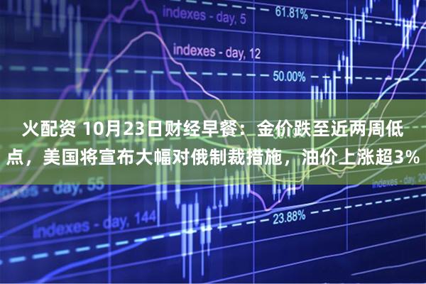 火配资 10月23日财经早餐：金价跌至近两周低点，美国将宣布大幅对俄制裁措施，油价上涨超3%